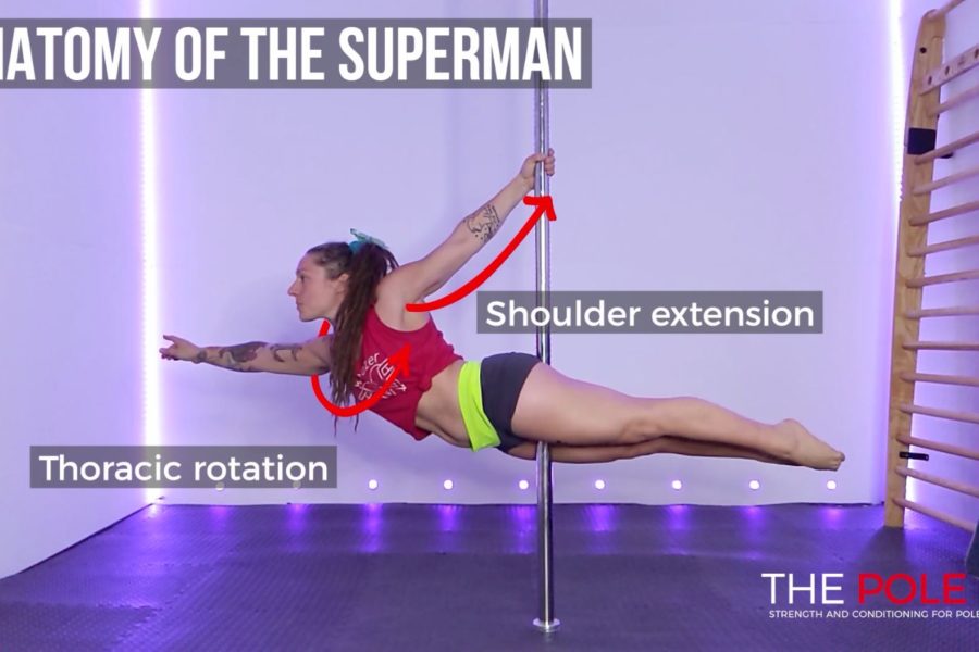 Pole superman move