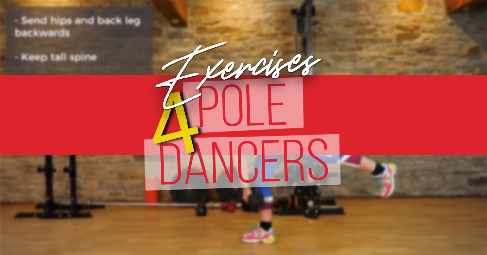 Dumbbell exercises for pole dancers: Single Leg Deadlift